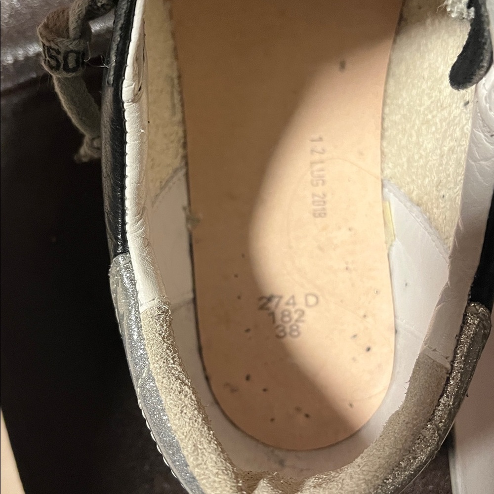 Golden Goose Black and Silver Sneakers - Picture 8 of 9